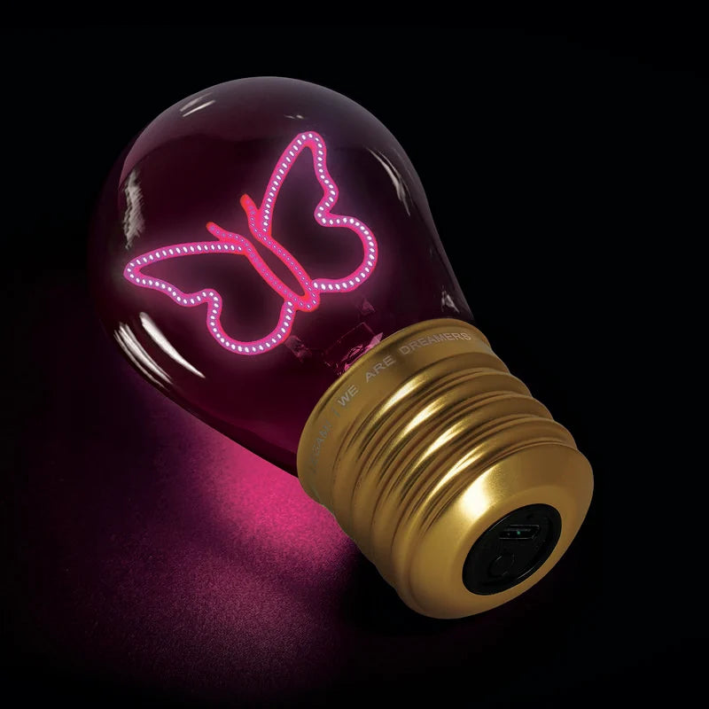 LEGAMI _ Lampada da tavolo Bulb Fiction Farfalla
