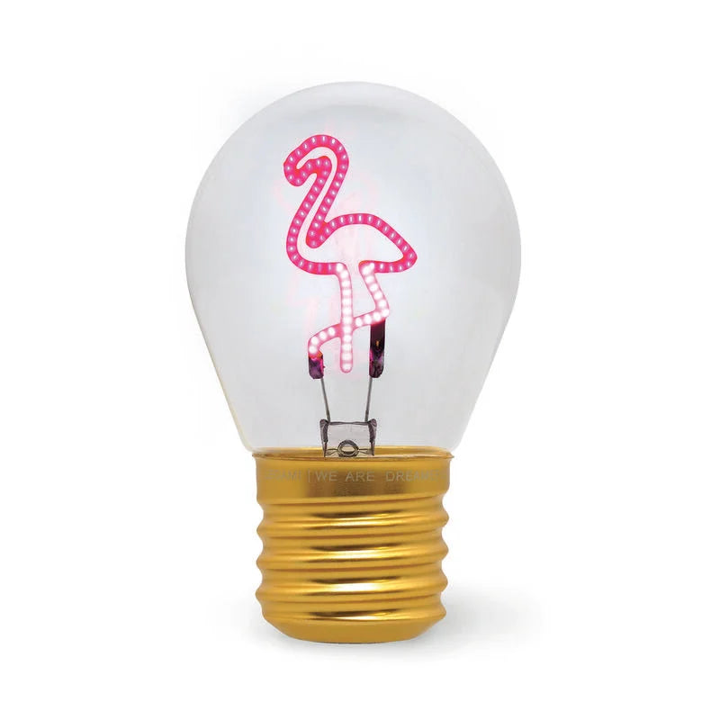 LEGAMI _ Lampada da tavolo Bulb Fiction Flamingo