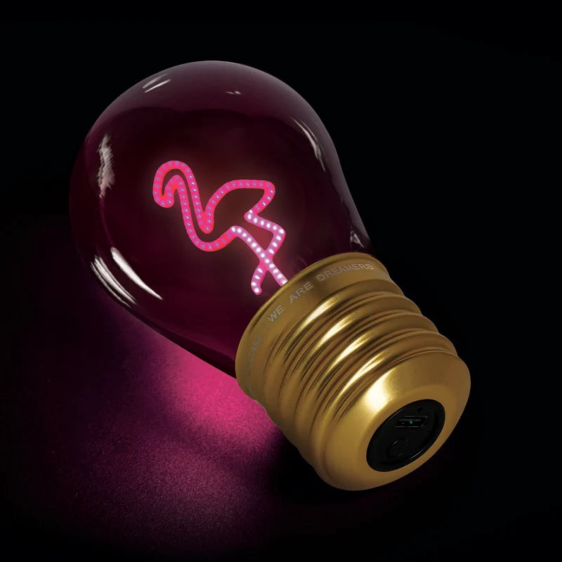 LEGAMI _ Lampada da tavolo Bulb Fiction Flamingo