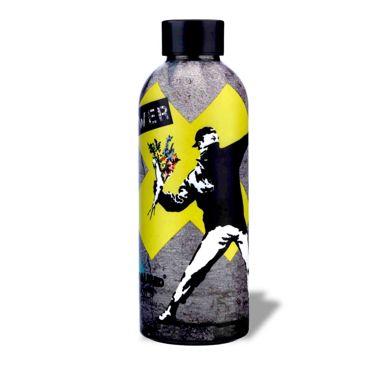 Banksy's Graffiti Borraccia "DUAL" - The Flower Thrower