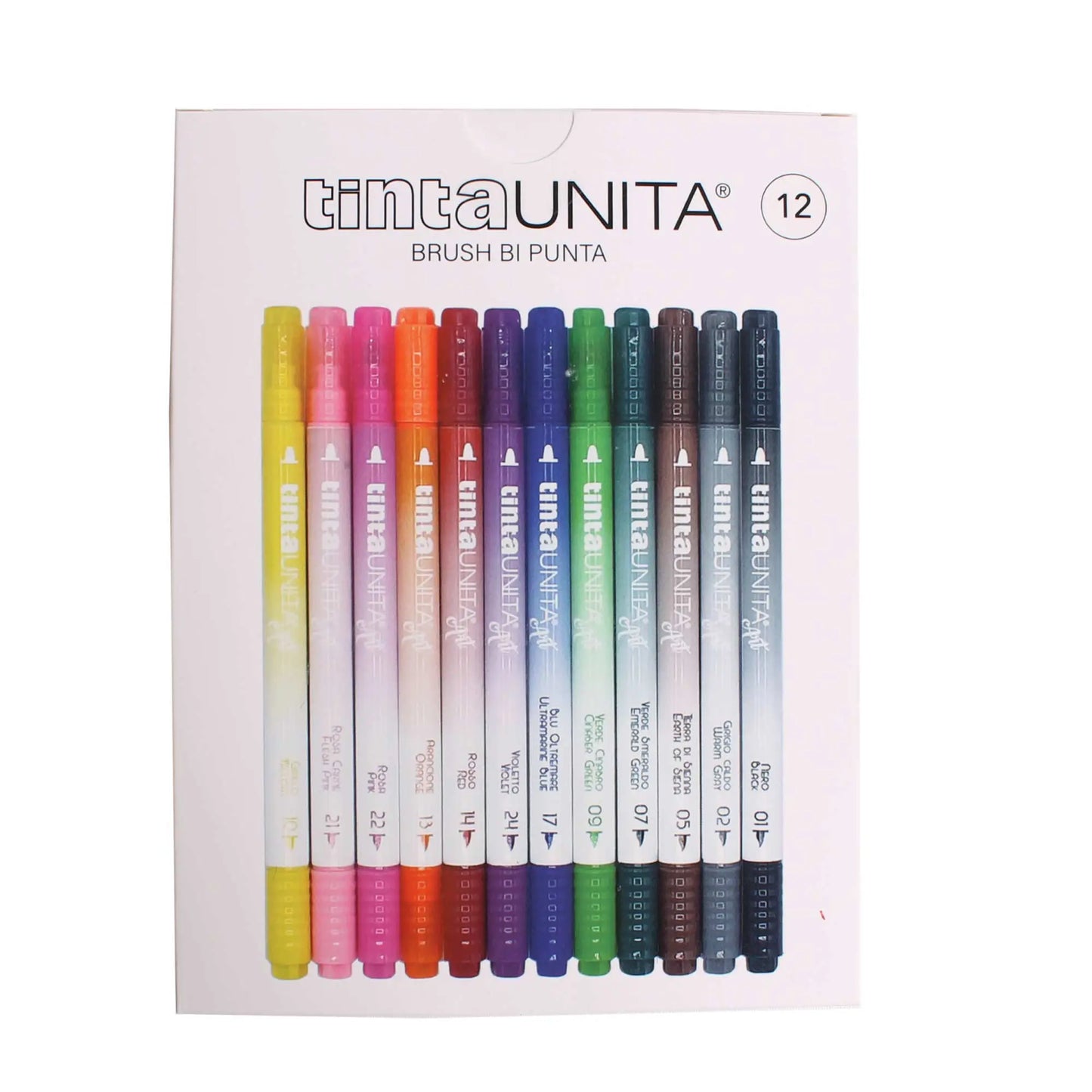 Brush BI punta tinta unita 12 pezzi