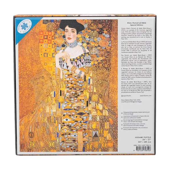 Puzzle 1000 pezzi Paperblanks- Klimt Ritratto Adele