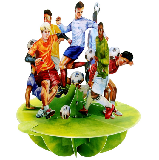 SANTORO . PIROUETTES  Biglietto popup calcio
