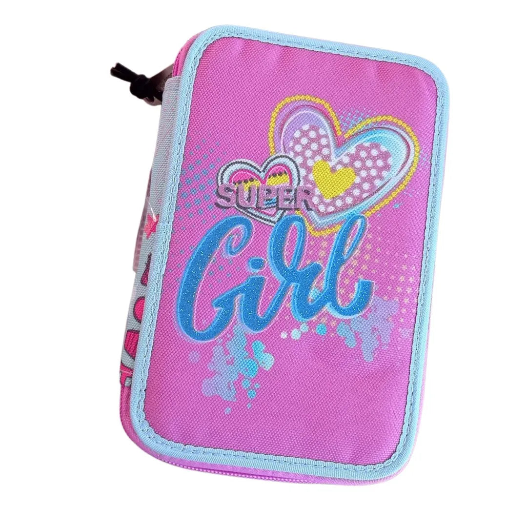 astuccio 3 zip Pool Over Super girl