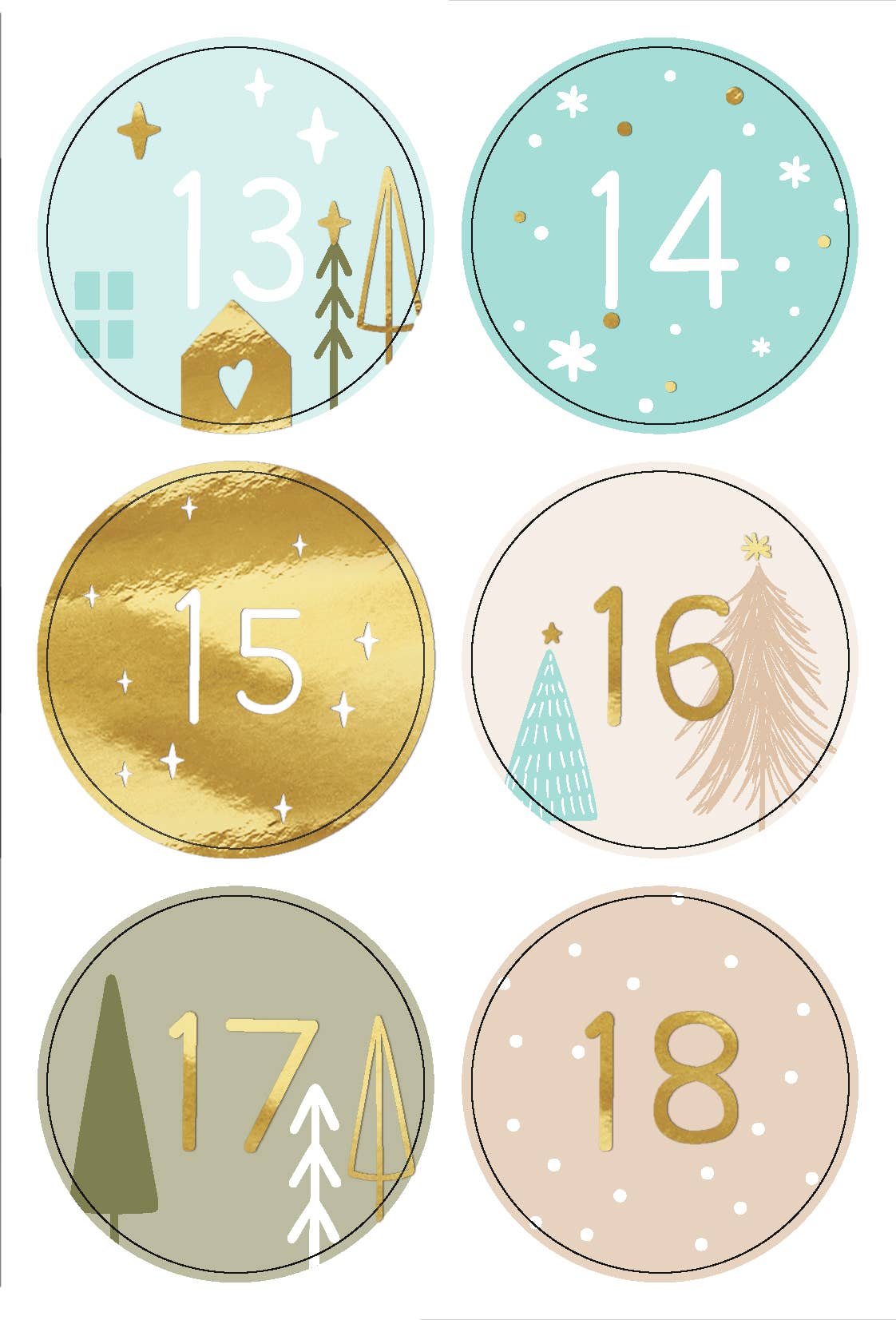 Calendario dell'Avvento «Sweet Home»