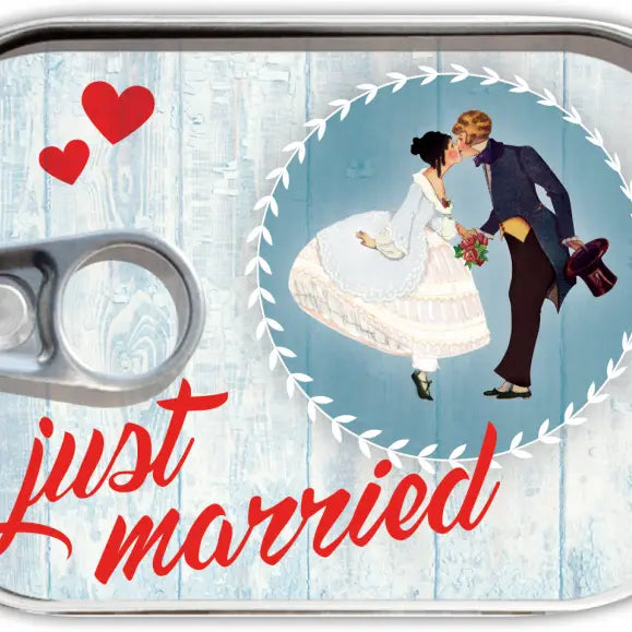 Posta in scatola "just married"