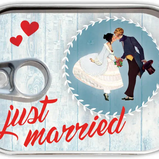 Posta in scatola "just married"