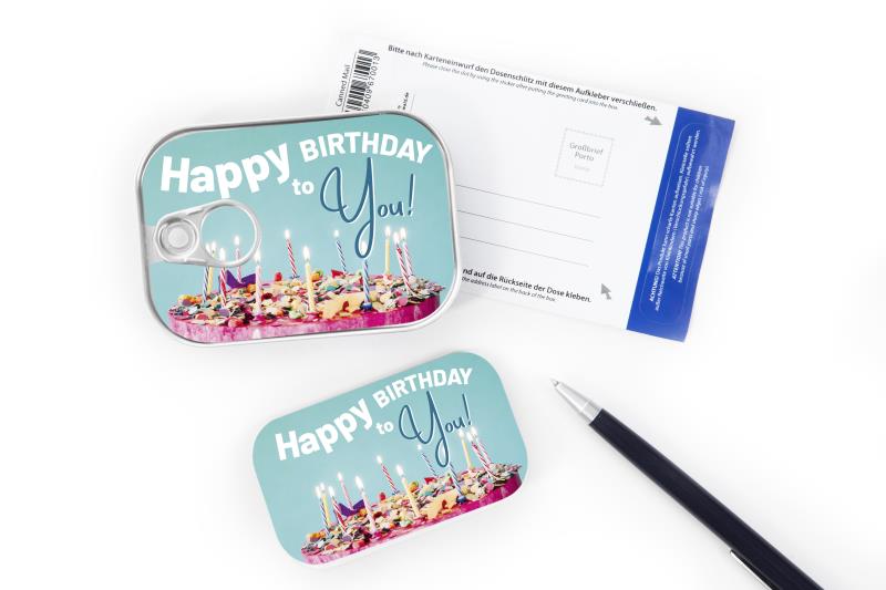 Posta in scatola "happy birthday to you"