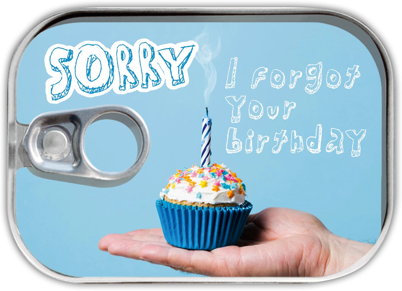 Posta in scatola "sorry i forgot your birthday"