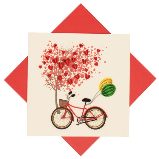 Biglietto Origamo bicicletta