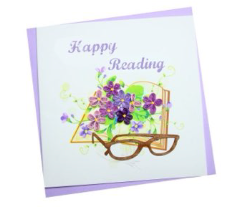 Biglietto Origamo happy reading