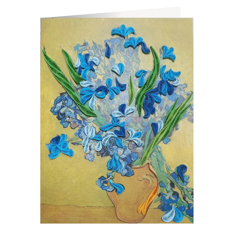 Biglietto Origamo Iris di Van Gogh