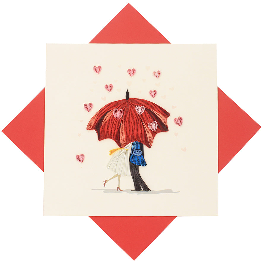 Biglietto Origamo romantico