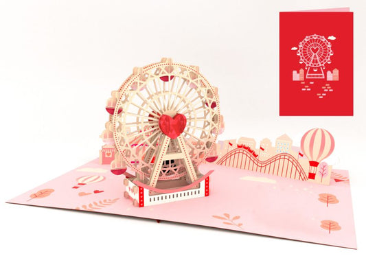 Biglietto Origamo Kirigami ruota panoramica