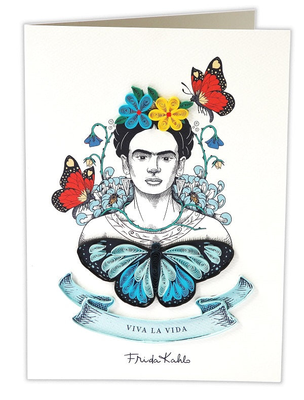 Biglietto Origamo Frida Kahlo quillled