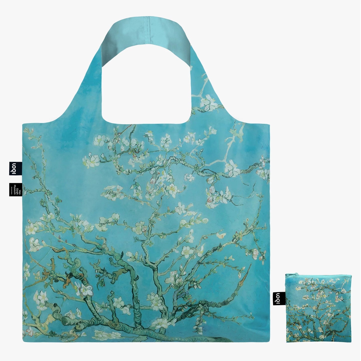 Loqi  Borsa spesa pieghevole Van Gogh fiori di mandorlo