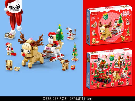 costruzione Babbo Natale su slitta