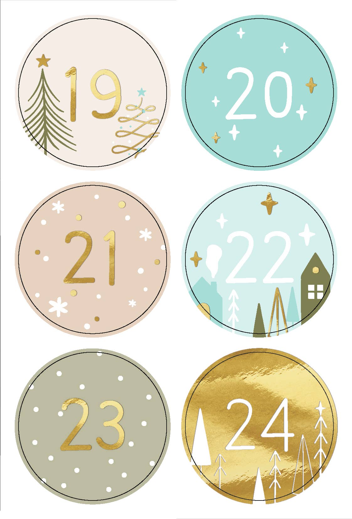 Calendario dell'Avvento «Sweet Home»
