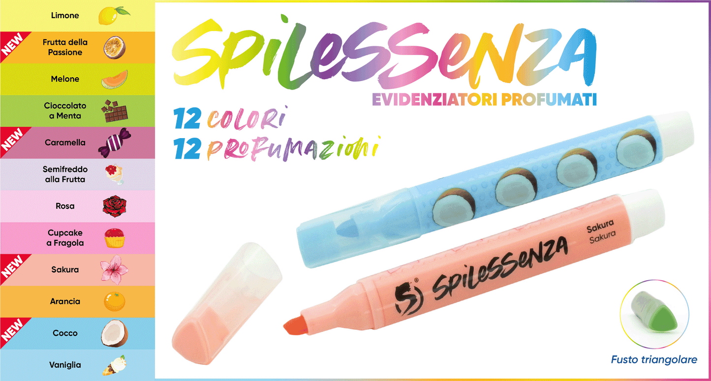 Evidenziatori profumati SPIL ESSENZA