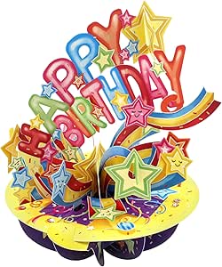 SANTORO . PIROUETTES  Biglietto popup happy birthday