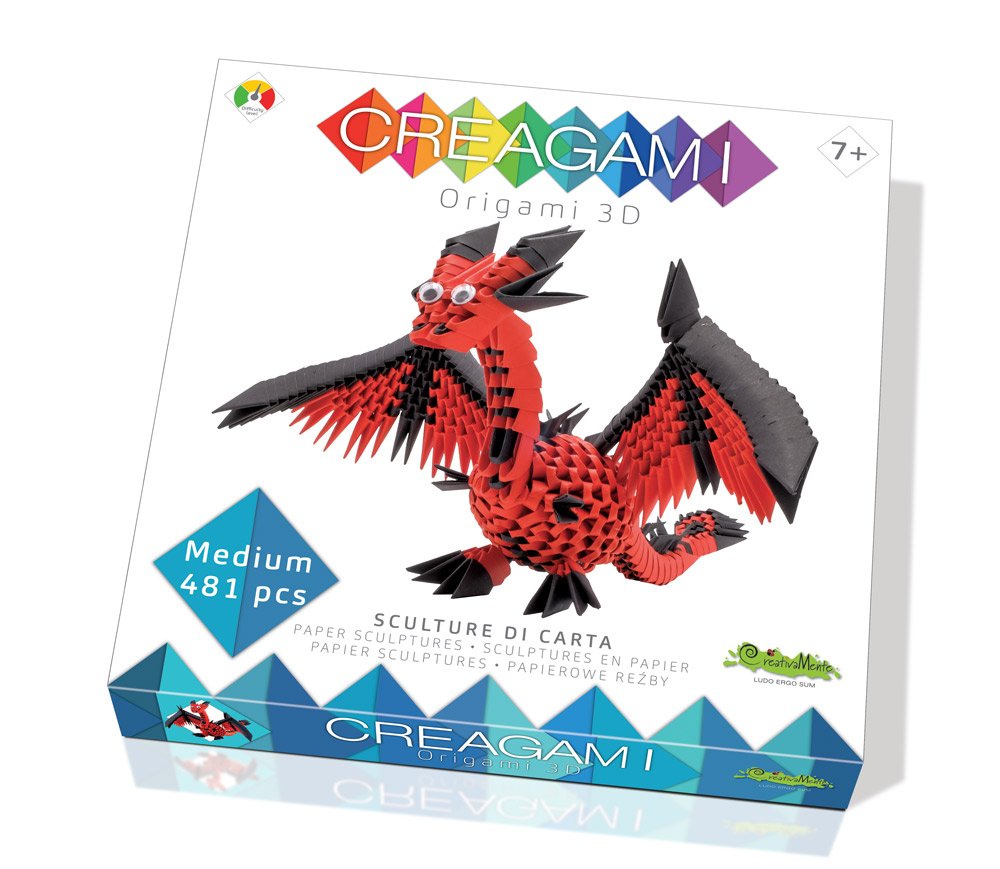 Origamo 3D- creagami- drago
