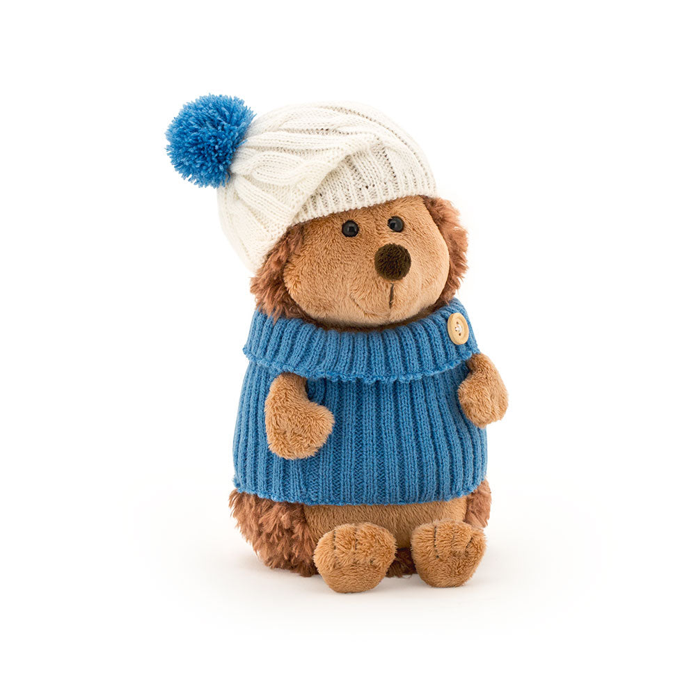 Prickle The Hedgehog con cappello bianco/blu 15 cm