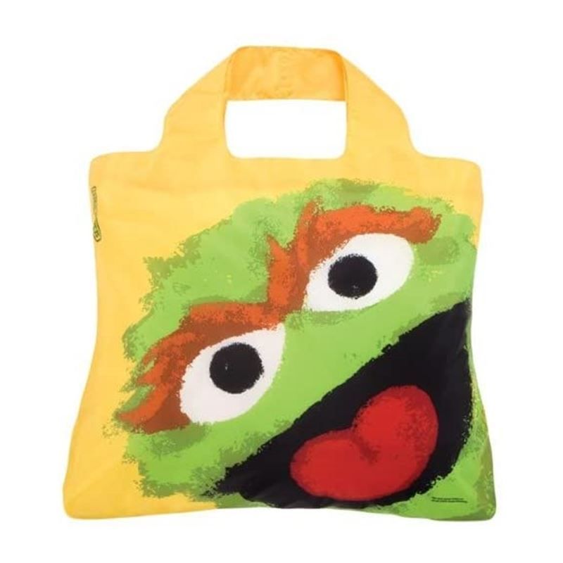 ENVIROSAX . Borsa spesa pieghevole BLOOM ocra