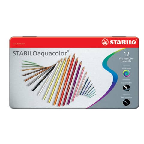 Stabilo acquacolor da 12 pencils