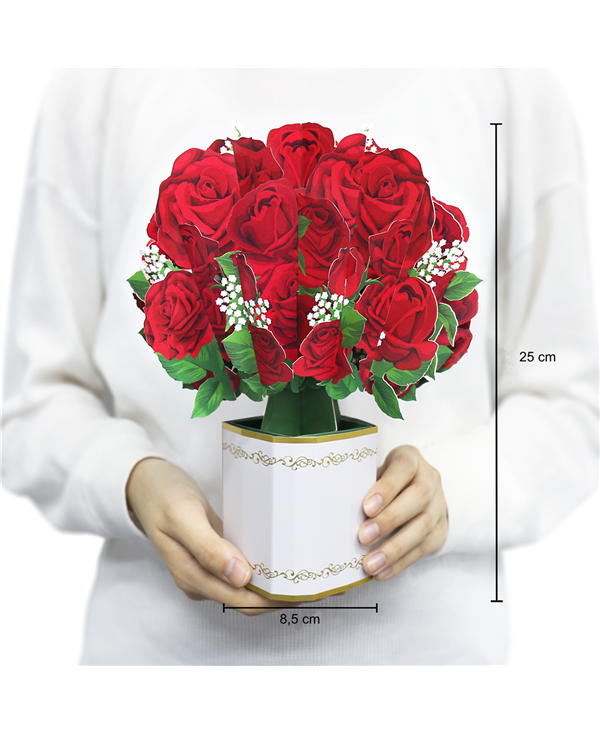 Copia del FLOREVER . Biglietto Florever . Rose rosse