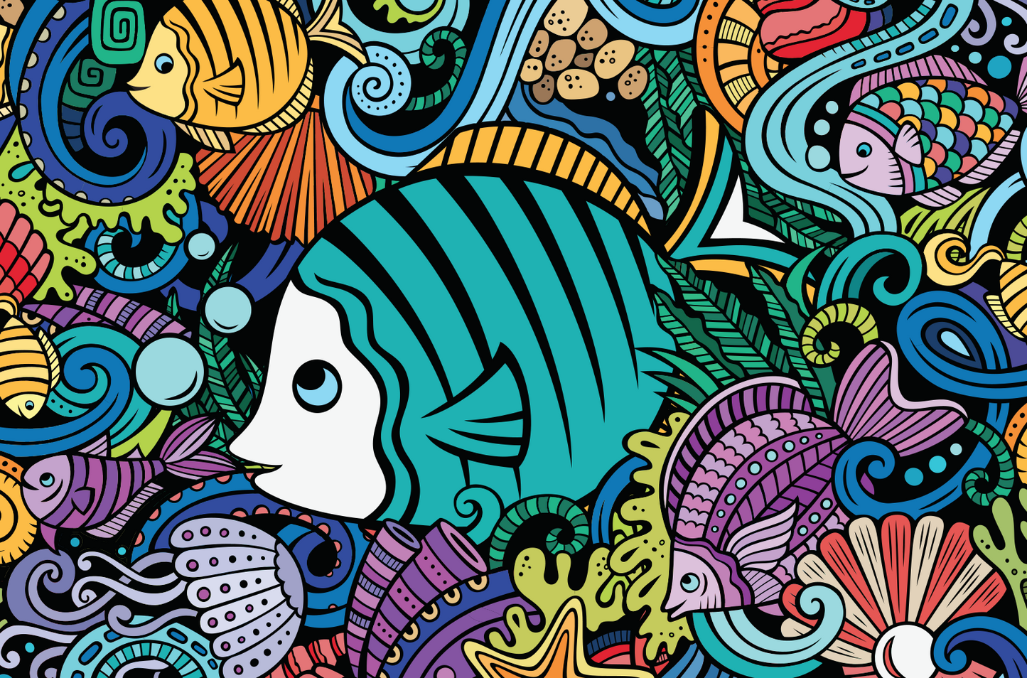 MICROPUZZLE . Pesce Doodle