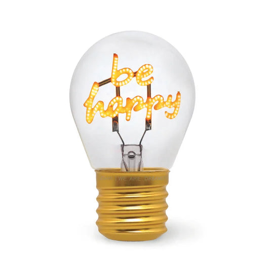 LEGAMI _ Lampada da tavolo Bulb Fiction Be Happy