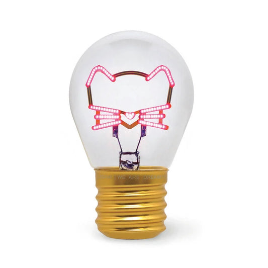 LEGAMI _ Lampada da tavolo Bulb Fiction Gattino rosa