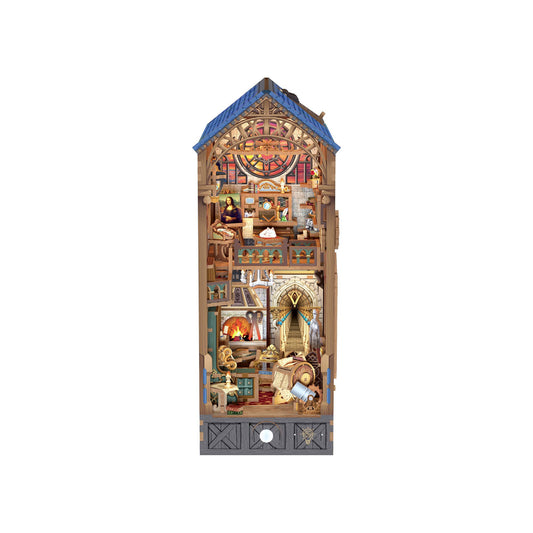 PUZZLE 3D per Libreria: Lo Studio di Leonardo da Vinci (con protezione antipolvere)