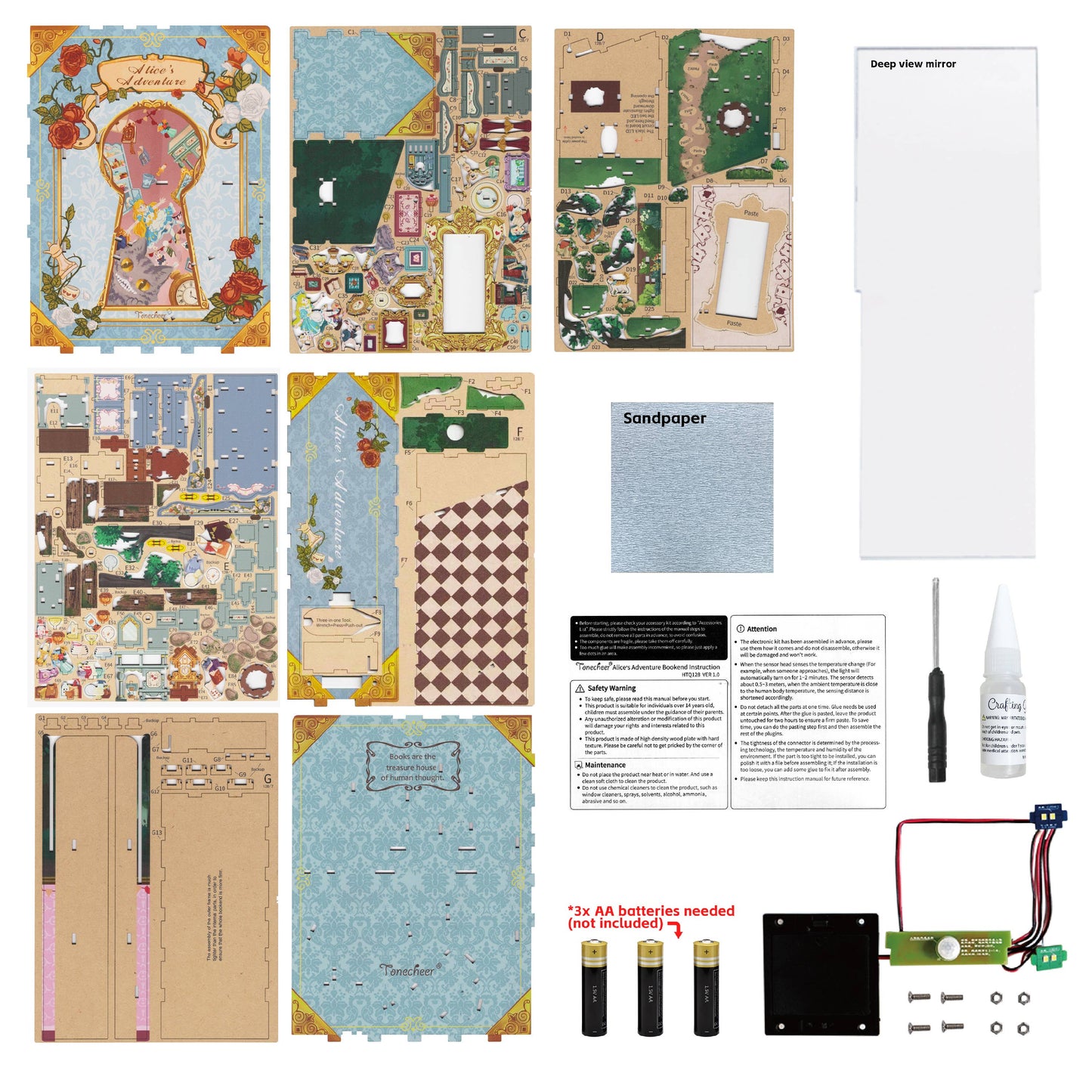 PUZZLE 3D per Libreria: Alice's Adventure