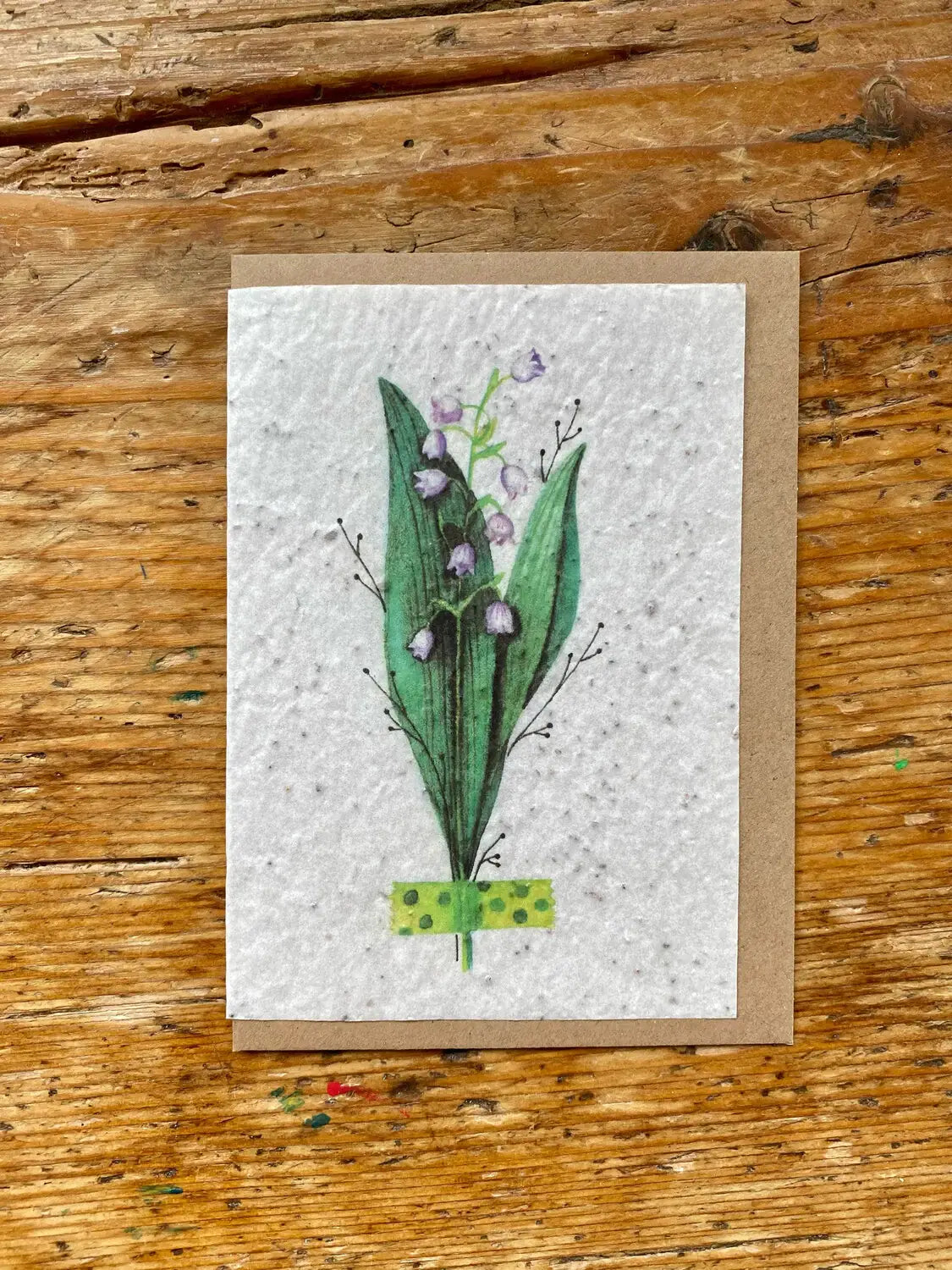 Carte da piantare « Muguet » – 5 cartoline con semi di mughetto
