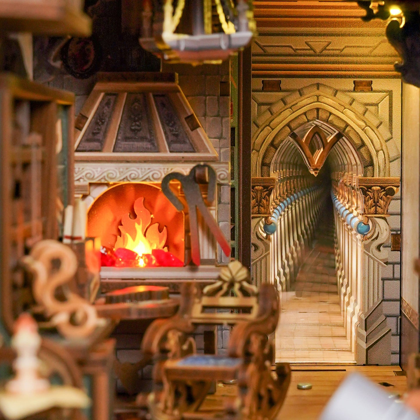 PUZZLE 3D per Libreria: Lo Studio di Leonardo da Vinci (con protezione antipolvere)