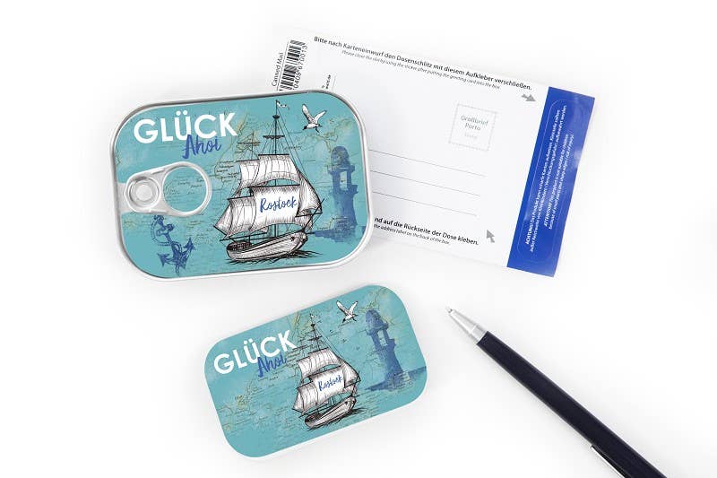 BIGLIETTO_scatola sardine _ Glück Ahoi Rostock