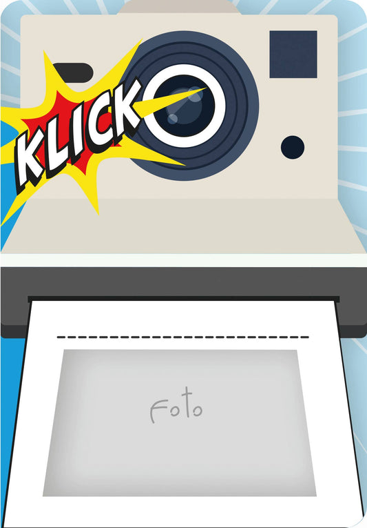 Biglietto doppio Fun-Cut «Polaroid»