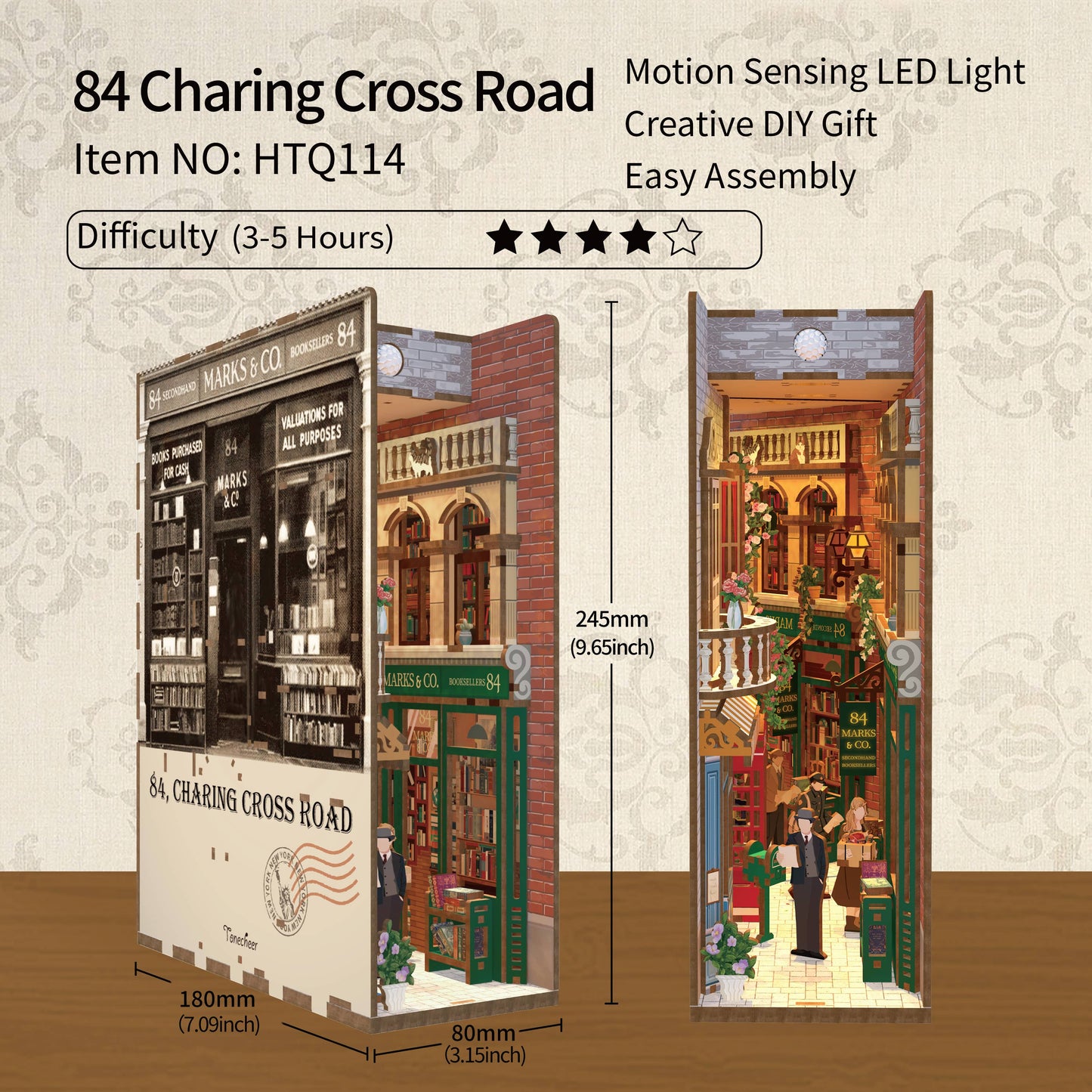 PUZZLE 3D per Libreria: 84 Charing Cross Road