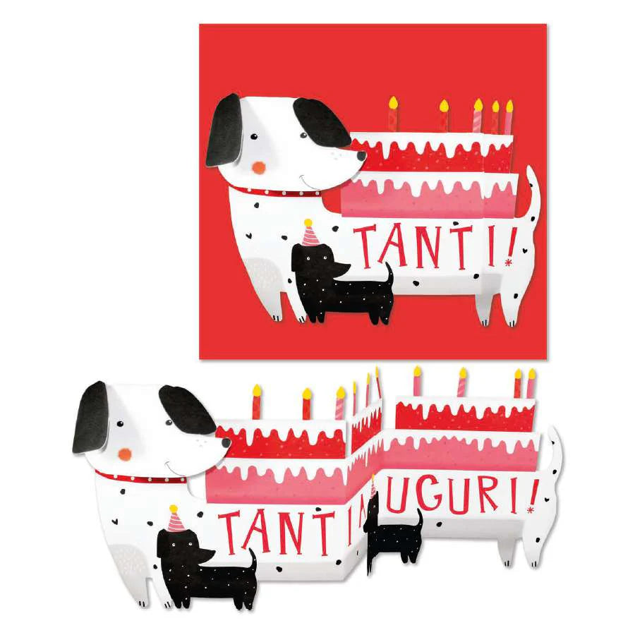 PANINI biglietti  pop up auguri cagnolini