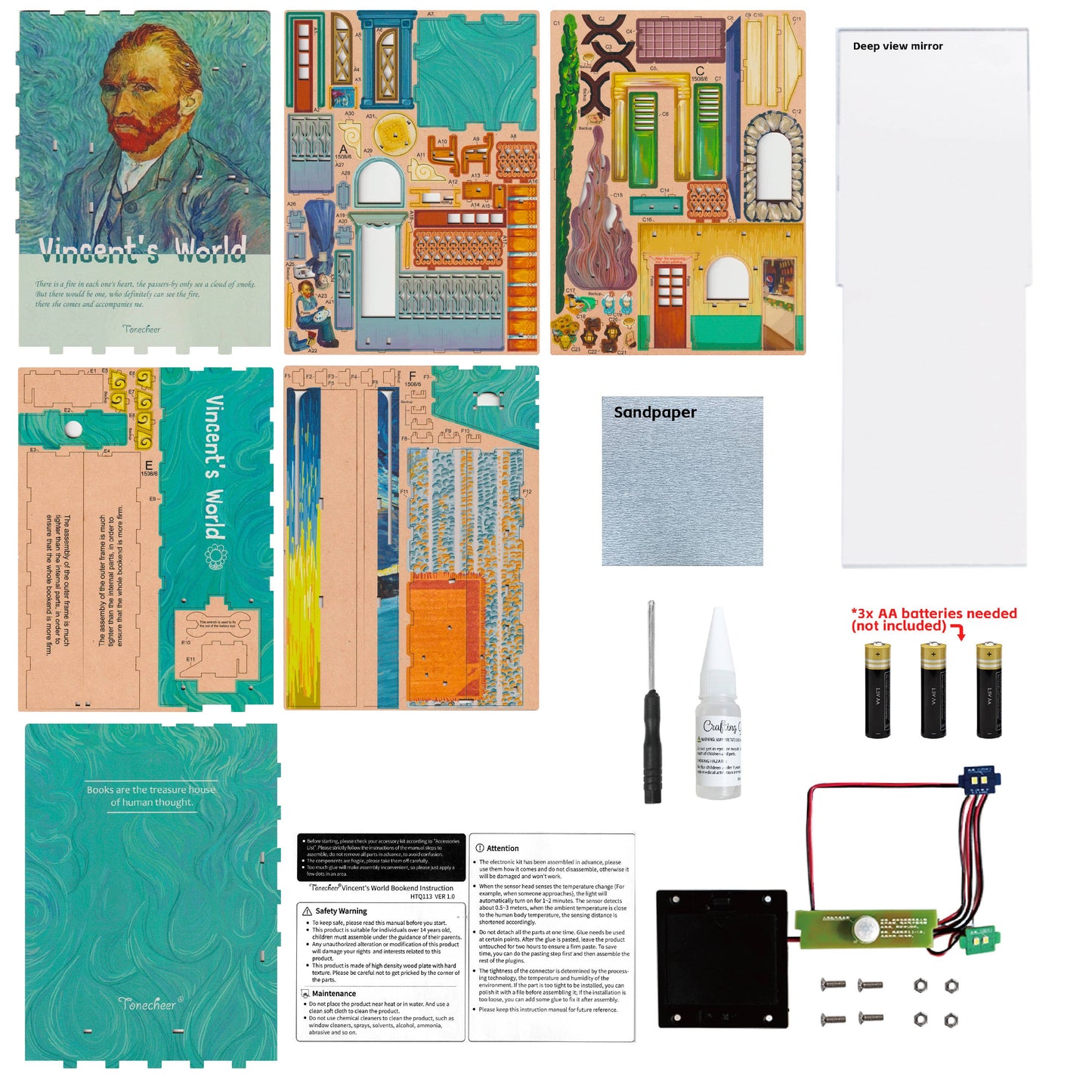 PUZZLE 3D per Libreria: Vincent's World