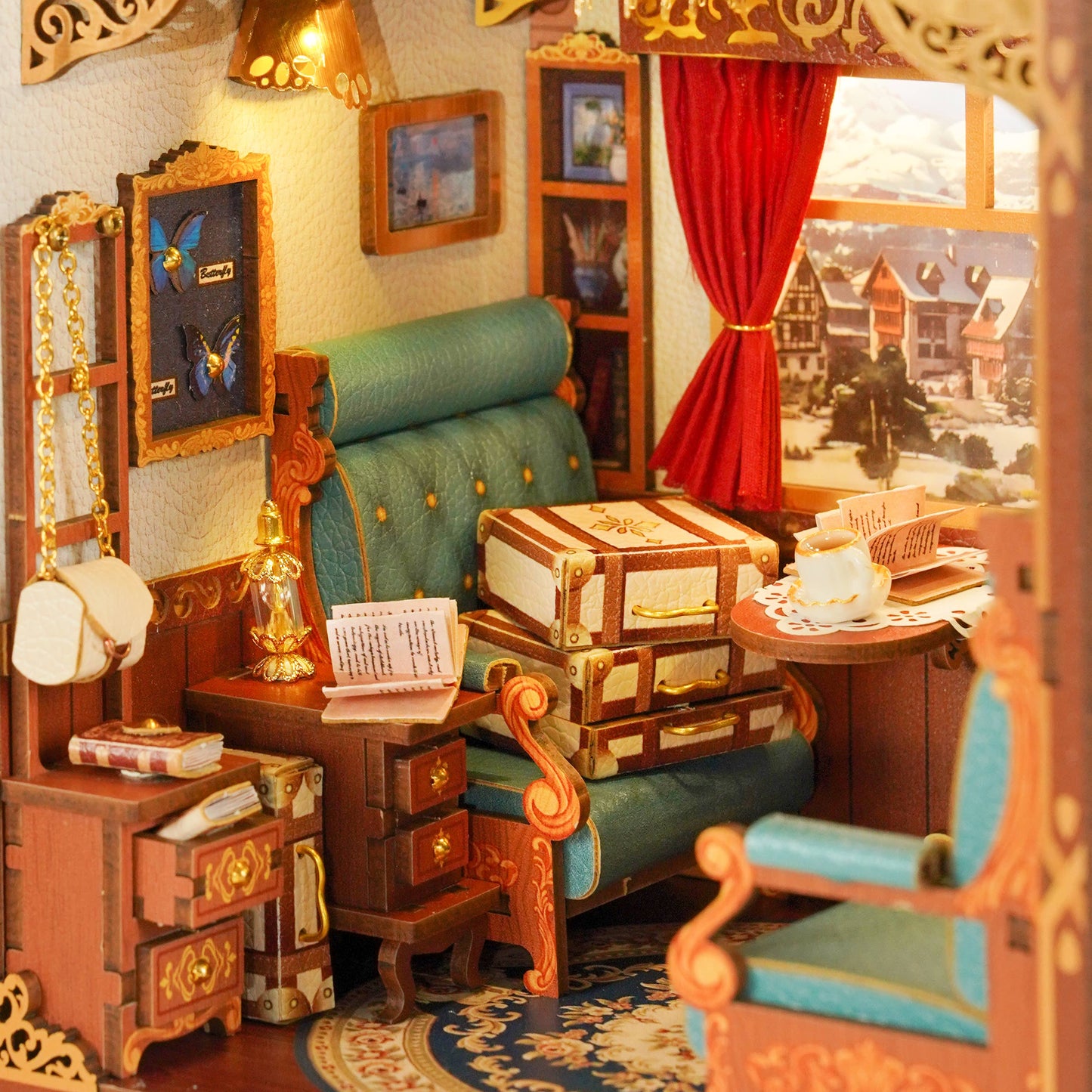 PUZZLE 3D in legno: Viaggi in Europa (Scena in Movimento)
