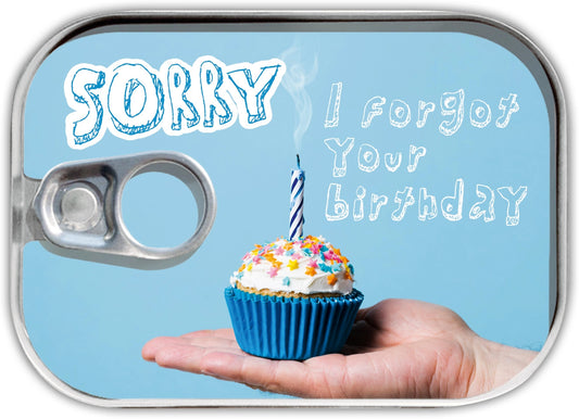 Posta in scatola "sorry i forgot your  birthday"