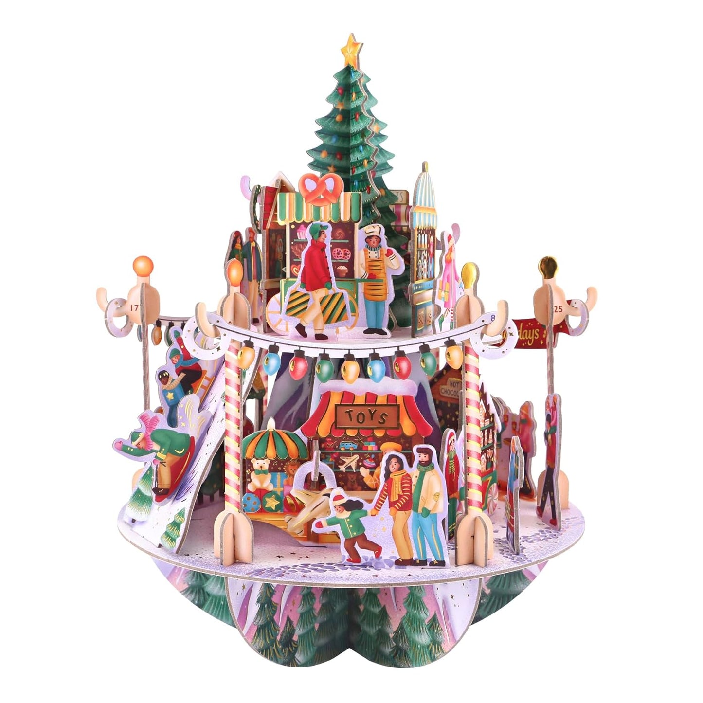 Calendario avvento Mercatino di Natale 3D _ SANTORO