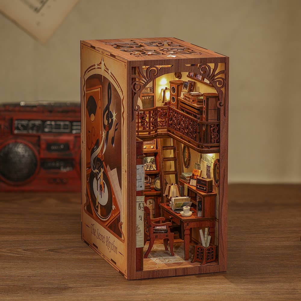 PUZZLE 3D per Libreria: The Secret Rhythm con copertina antipolvere
