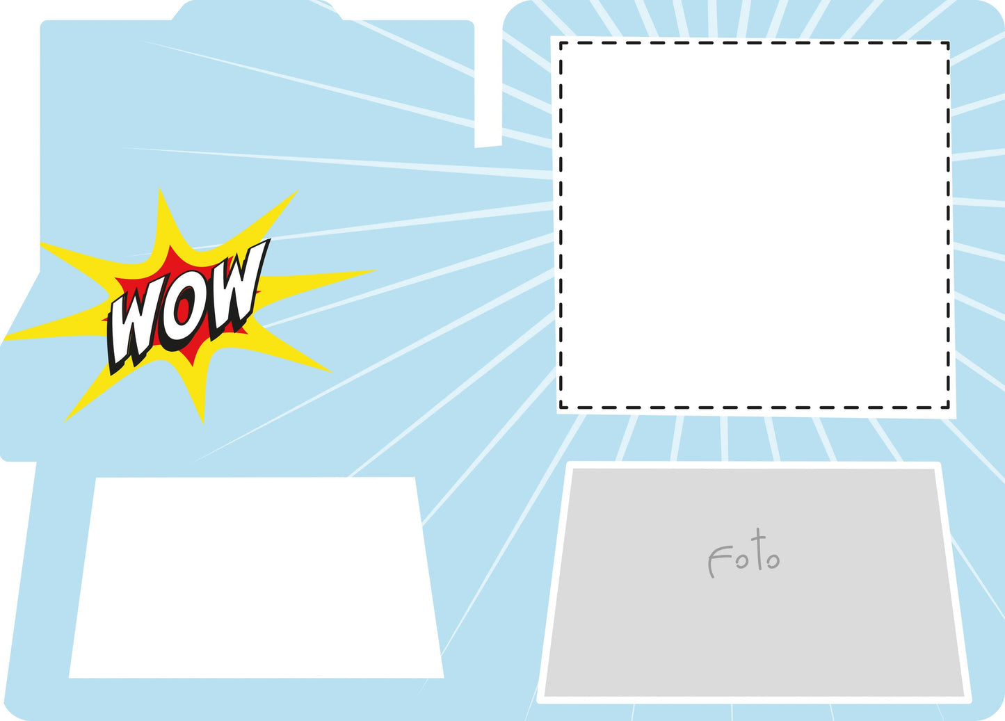 Biglietto doppio Fun-Cut «Polaroid»