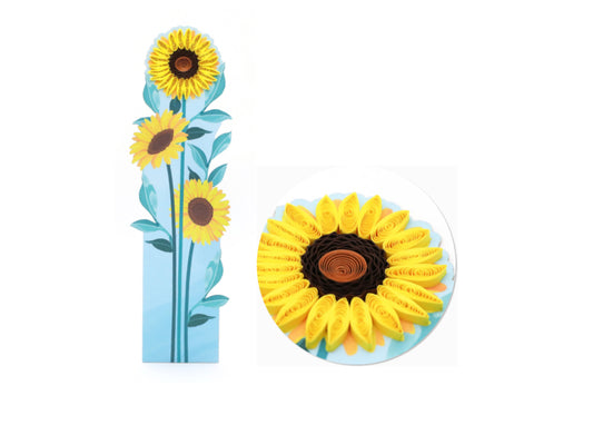Segnalibri origamo girasole