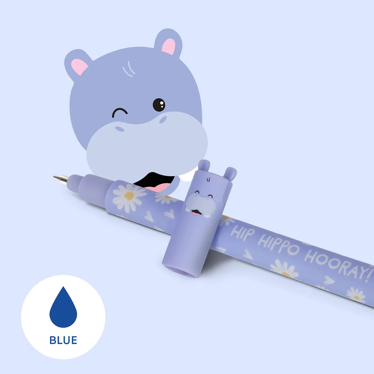 LEGAMI _ Penna Gel Cancellabile Hippo _ BLU