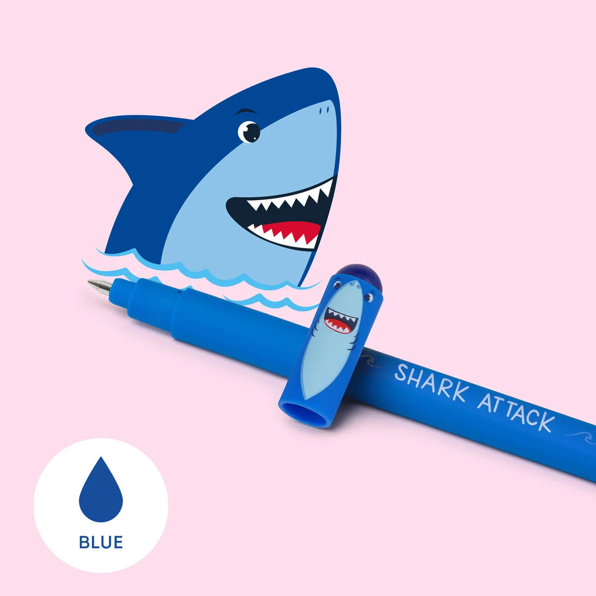 LEGAMI _ Penna Gel Cancellabile Shark _ BLU
