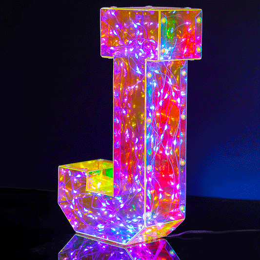 Led letter lamp J